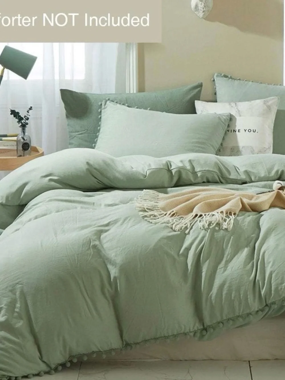 ⭐️TOUDERETH Duvet Cover Set Twin Sage Green Microfiber NWT